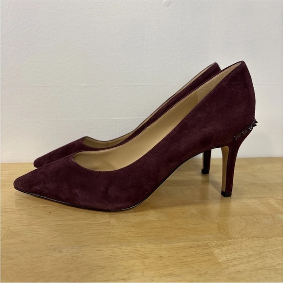 Sam Edelman Shoes - Sam Edelman Women’s Size 7.5M Tonia Burgundy Suede Spike Heels